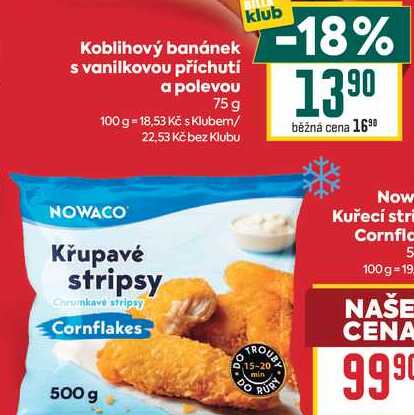 Nowaco Kuřecí stripsy Cornflake 500g