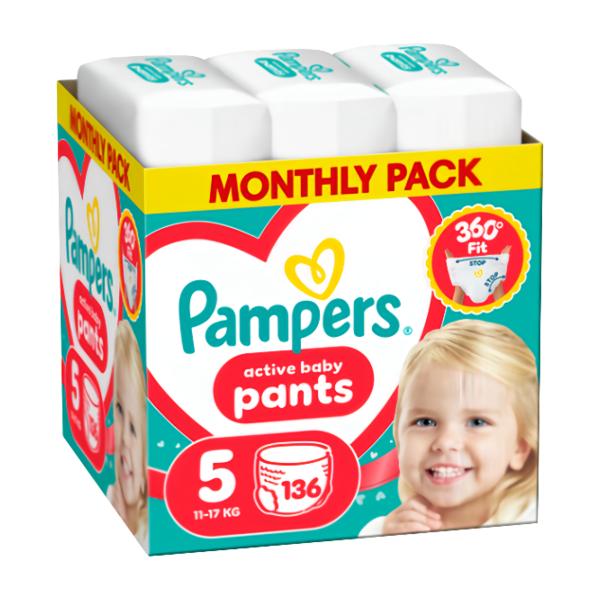 Pampers Plenkové kalhotky Monthly Box, vel. 5 (11-17 kg)