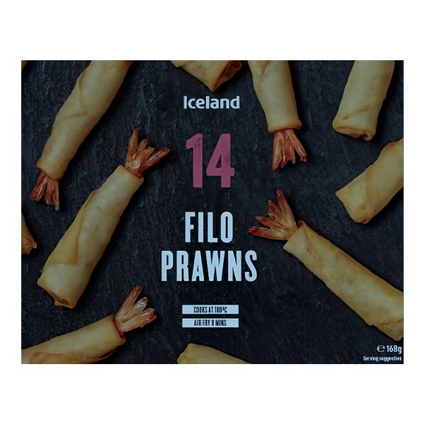 Iceland Prémiové krevety křupavém filo těstíčku