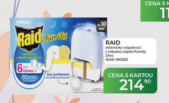 RAID elektrický odpařovač stekutou náplni Family 21ml