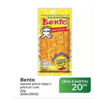 Bento sépiové pálivé čipsy s příchuti Lorb 20g  