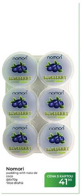 Nomori pudding with nata de coco @6x72g