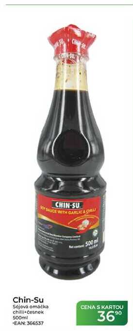Chin-Su Sojová omáčka chilli česnek 500ml