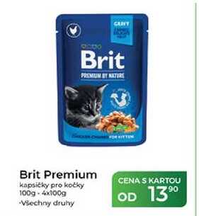 Brit Premium kapsičky pro kočky 100g 4x100g