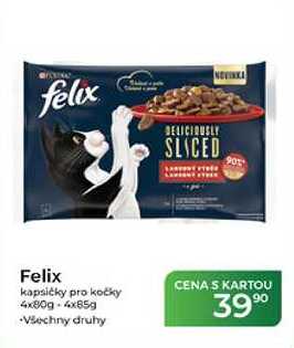 Felix kapsičky pro kočky 4x80g - 4x85g