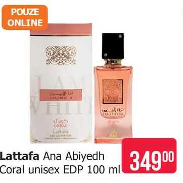 Lattafa Ana Abiyedh Coral unisex EDP 100 ml 