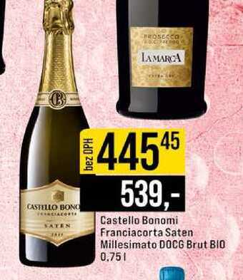 Castello Bonomi Franciacorta Saten Millesimato DOCG Brut BIO 0,75l 