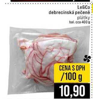 Le&Co debrecínská pečeně plátky 400 g 100g