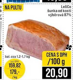 Le&Co šunka od kosti výběrová 87% 100g