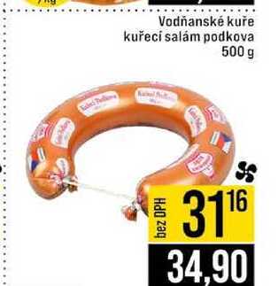 Vodňanské kuře kuřecí salám podkova 500 g