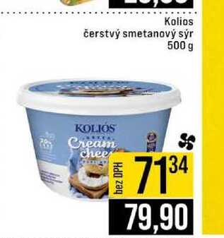 Kolios čerstvý smetanový sýr 500 g