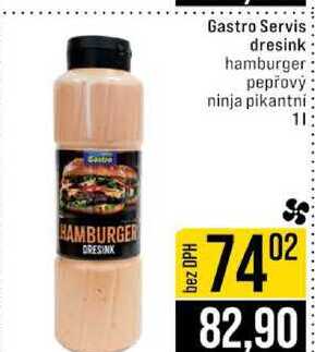 Gastro Servis dresink hamburger pepřový ninja pikantní 1l