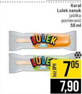 Koral Lulek nanuk jablko pomeranč 55 ml