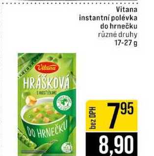 Vitana instantní polévka do hrnečku různé druhy 17-27 g 