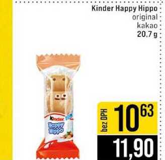 Kinder Happy Hippo original kakao 20.7g