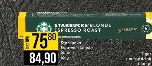 Starbucks Espresso kapsle blonde 53 g