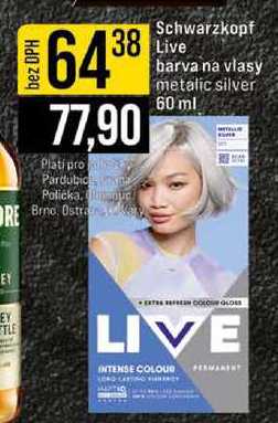 Schwarzkopf Live barva na vlasy metalic silver 60 ml