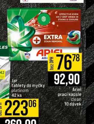 Ariel prací kapsle clean 10 dávek 