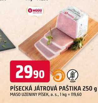 PÍSECKÁ JÁTROVÁ PAŠTIKA 250 g
