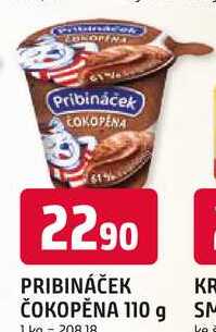 PRIBINÁČEK ČOKOPĚNA 110 g