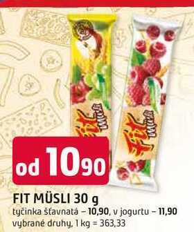 Fit Müsli tyčinka 30g