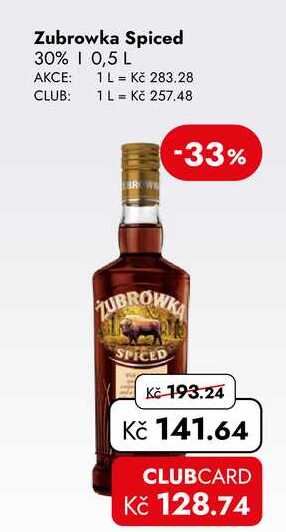 Zubrowka Spiced 30% 0,5 L  