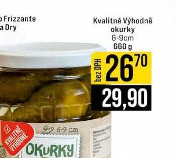 Kvalitně Výhodně okurky 6-9 cm