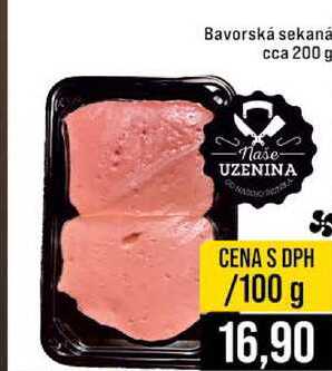 Bavorská sekaná cca 200 g 100g