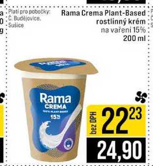 Rama Crema Plant-Based rostlinný krém na vařeni 15% 200 ml 