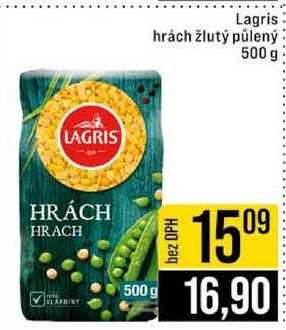 Lagris hrách žlutý půlený 500 g