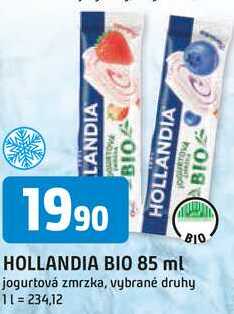 HOLLANDIA BIO 85 ml BIO jogurtová zmrzka, vybrané druhy