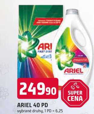 ARIEL 40 PD vybrané druhy
