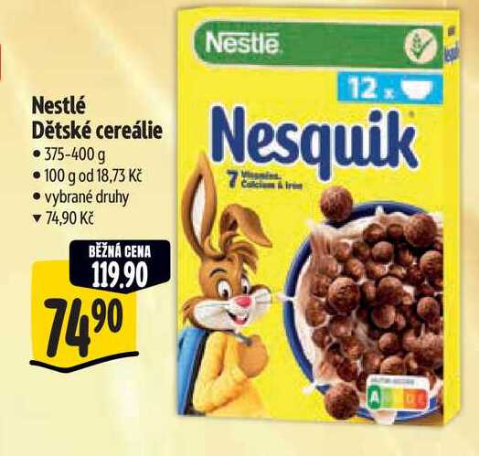 Nestlé Dětské cereálie • 375-400 g