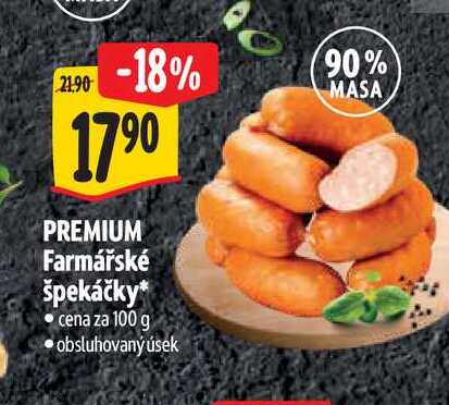 PREMIUM Farmářské špekáčky 100 g