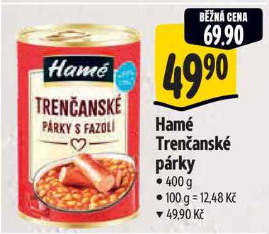Hamé Trenčanské párky 400 g
