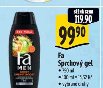 Fa Sprchový gel 750 ml