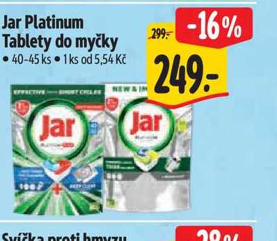 Jar Platinum Tablety do myčky 40-45 ks