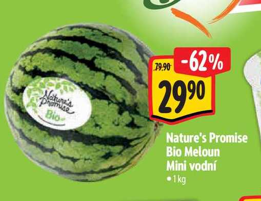Nature's Promise Bio Meloun Mini vodní 1kg