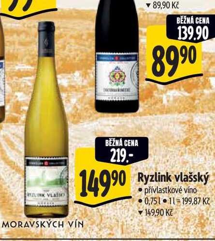 Ryzlink vlašský 0,75 l