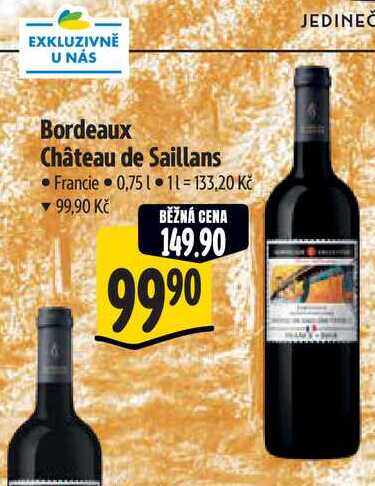 Bordeaux Château de Saillans 0,75 l
