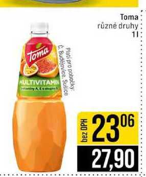 Toma různé druhy 1l