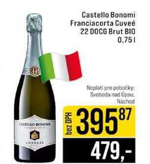 Castello Bonomi Franciacorta Cuveé 22 DOCG Brut BIO 0,75l