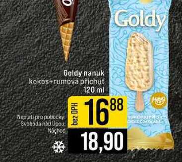 Goldy nanuk kokos+rumová příchut 120 ml