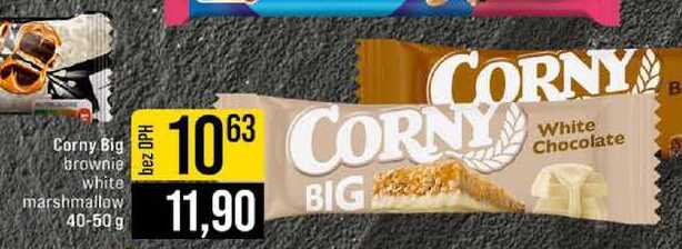 Corny Big brownie white marshmallow 40-50 g