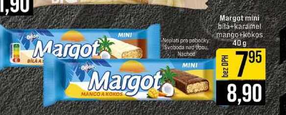 Margot mini bila+karamel mango+kokos 40 g