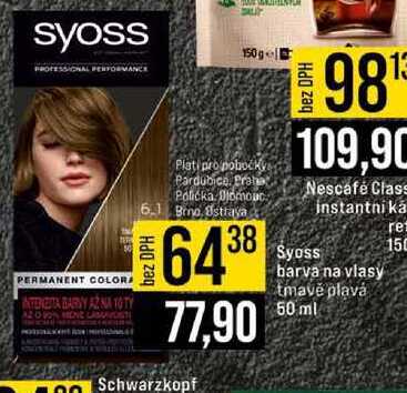 Syoss barva na vlasy tmavě plavá 50 ml
