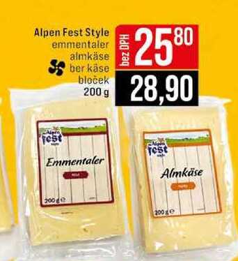 Alpen Fest Style emmentaler almkäse ber käse bloček 200 g