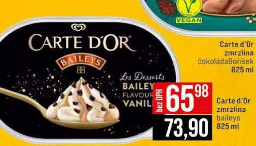 Carte d'Or zmrzlina baileys 825 ml