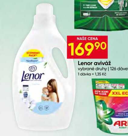 Lenor aviváž vybrané druhy 126 dávek