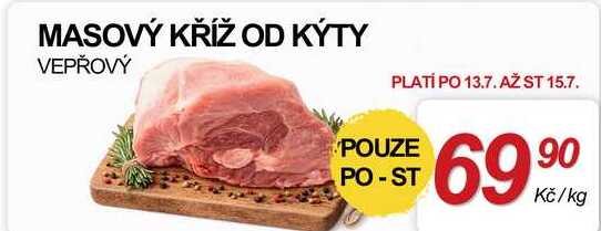 MASOVÝ KŘÍŽ OD KÝTY VEPŘOVÝ, 1 kg